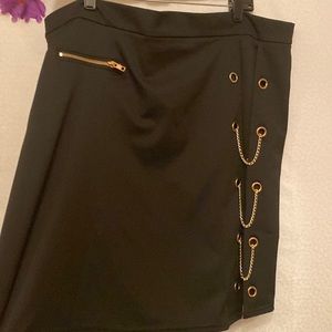 Nextmia black skirt with gold accents